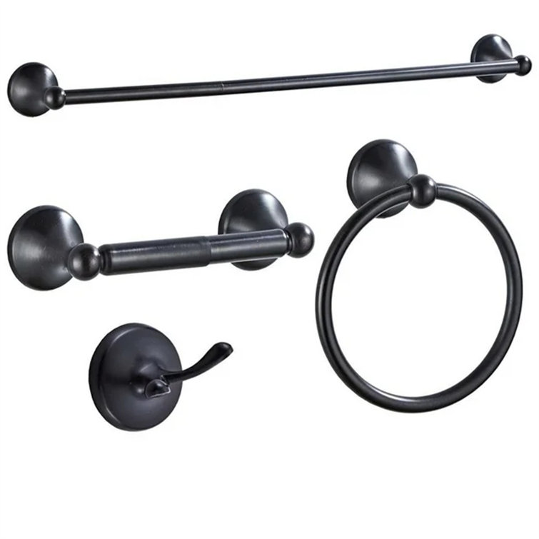 Hoomic 4 - Piece Bathroom Hardware Set | Wayfair